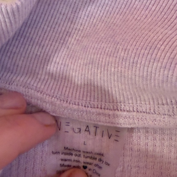 Negative Underwear Lilac Waffle Knit pullover - Picture 4 of 4